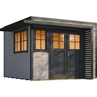 Weka Design Gartenhaus Pure Garden Amberley mit Massivholz-Doppeltür -