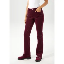 Aniston CASUAL Cordhose Bootcut Lila 36