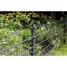 GAH Alberts Alberts Doppelstabmatten-Grundset Bergen 200 x 120 cm 2 m anthrazit