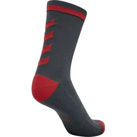 hummel Elite Indoor Socken kurz Ebony/Flame Scarlet 27-30