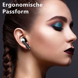 UC-Express® In-Ear Bluetooth Kopfhörer kabellos mit Mikrofon für Xiaomi Earbuds Ohrhörer - Schwarz