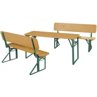 roba Kinderpartygarnitur natur mit Lehne aus FSC-zertifiziertem Holz