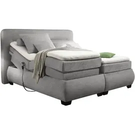ed-lifestyle polstermöbel Evolution Boxspringbett, mit Motor 180x200cm elektrisch Doppelbett Schlamm, Ausführung:Variante 3