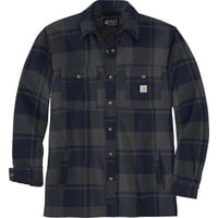 CARHARTT Flannel Sherpa, Textiljacke - Dunkelblau/Hellgrau - L