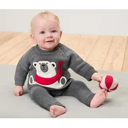 Tchibo - Kinder-Strickpullover - Baby - Gr. 74/80 - dunkelgrau