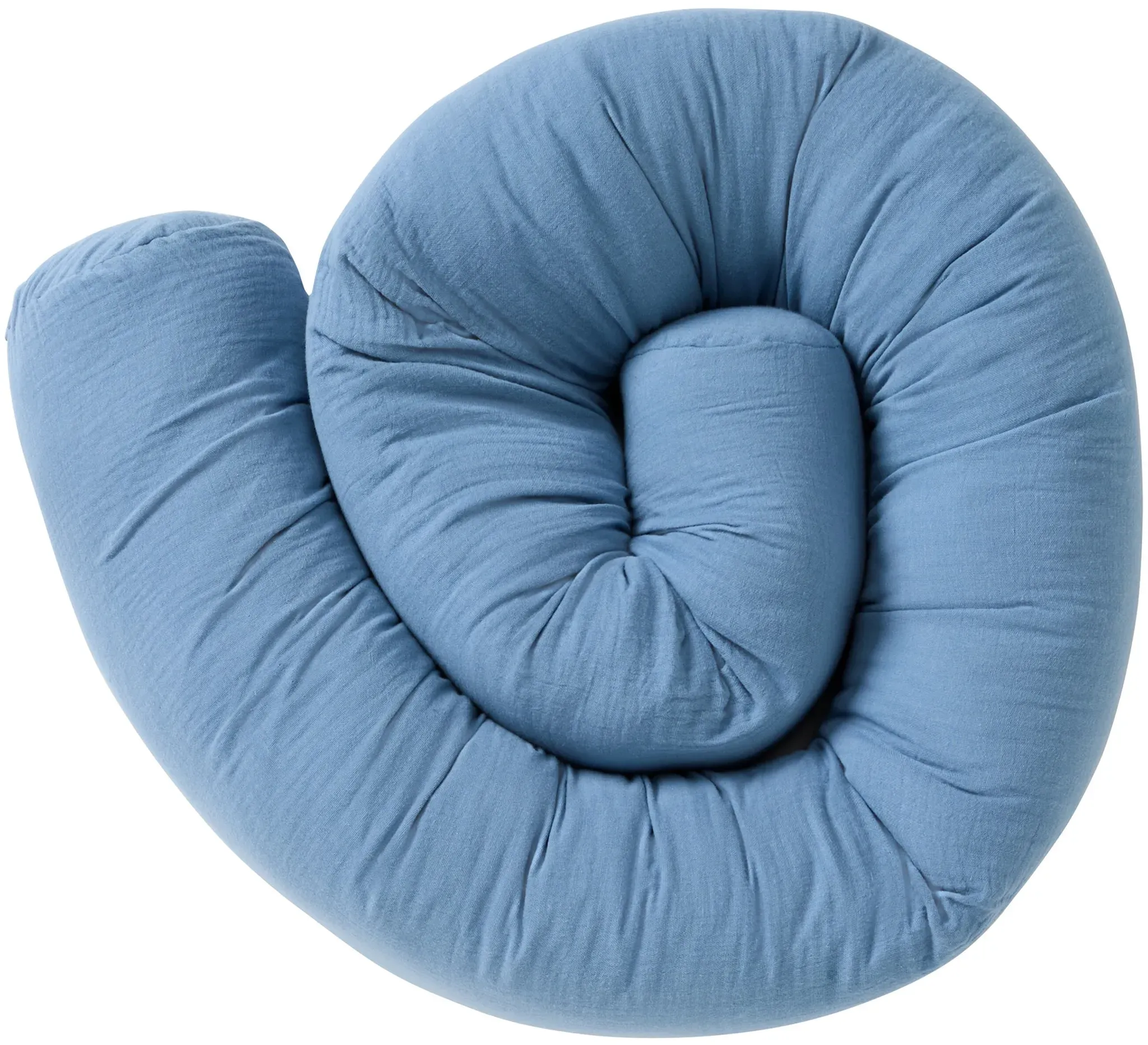 BORNINO HOME Nestchenschlange Musselin 14x180 cm, blau