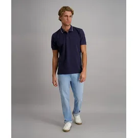 PIONEER JEANS Poloshirt, Herren, Gr. XXL, night sky, Web, Obermaterial: 100% Baumwolle, PIONEER AUTHENTIC JEANS, unifarben, normal normal, Shirts, mit Logo Schriftzug