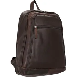 The Chesterfield Brand Wax Pull Up Detroit | Rucksack 14" 39 cm - Dunkelbraun