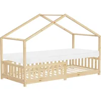 ML-Design Hausbett 90 x 200 cm Kiefer naturbelassen beige