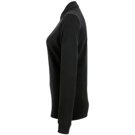 Hakro Damen Longsleeve-Poloshirt Mikralinar® schwarz M