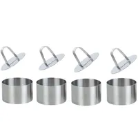 AGDLLYD Dessertringe und Speiseringe,Kuchenringe,Speiseringe Edelstahl Kuchen Ringe Dessert Formen,Edelstahl