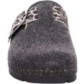 rohde shoes Rohde Damen-Pantoffel Anthrazit-Schwarz-Grau, Farbe:grau, EU Größe:38 - Dunkelgrau - 38