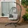 Outsunny Hängesessel oval Grau 1-Sitzer mit Gestell