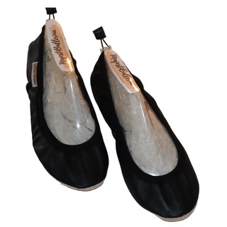 MajestiBallerina by Sylvia Schuhmann MajestiBallerina Tanyastyle schwarze Leder Ballettschuhe Ballettschuh schwarz 43 EU