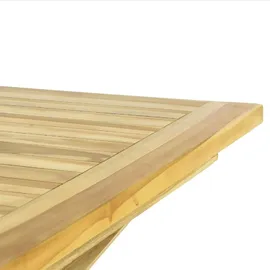 VCM Gartentisch 110 x 80 x 75 cm Braun