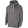 charcoal heathr/white/white XL