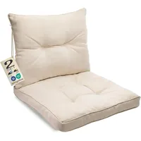 sunnypillow Rückenkissen 50 x 40 cm Ecru 2 St.