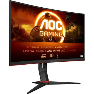 AOC C27G4ZXE 27 Zoll Full-HD Gaming Curved Monitor (0,3 ms Reaktionszeit, 280 Hz)