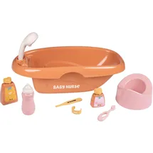 Smoby Puppenbadewanne Set mit 8 Zubehörteilen