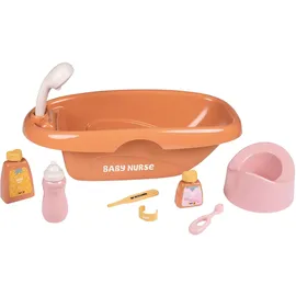 Smoby Puppenbadewanne Set mit 8 Zubehörteilen