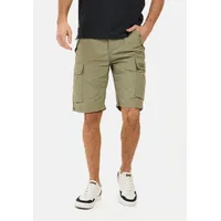 CAMEL ACTIVE Cargo Shorts Regular Fit Dunkelgrün, menswear-34IN