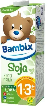 Bambix Complete Care Soja-Wachstumsgetränk Für Kinder Von 1-3+ Jahren Pflanzlich Zuckerarm 1l