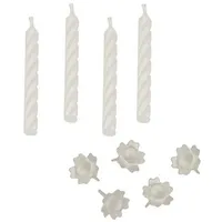 Papstar Geburtstagskerzen 6 cm 24 St. Weiß