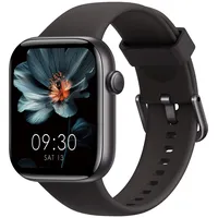 AcclaFit Smartwatch Damen Herren, 1,85" HD Touch Fitnessuhr mit Telefonfunktion, 140+Sportmodi Smart Watch Fitness Tracker mit Pulsmesser Schlafmonitor Schrittzähler, IP68 Wasserdicht Sportuhr Black