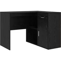 VidaXL Eckschreibtisch Schwarz Eiche 102x88x75 cm Holzwerkstoff