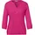 STREET ONE Tunikashirt STREET ONE, Damen, Gr. 44, pink (magenta dream), Web, 100% Baumwolle, unifarben, comfort fit normal, Rundhals, elastischer Bund, Shirts, mit 3/4 Ärmeln