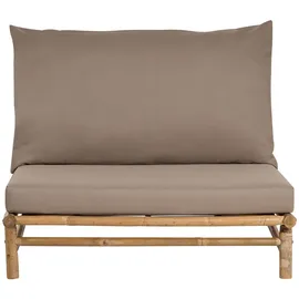 Beliani Gartenstuhl 102 x 85 x 74 cm Braun/Beige