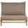 Beliani Gartenstuhl 102 x 85 x 74 cm Braun/Beige