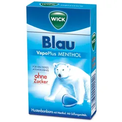 Wick Blau VapoPlus Menthol ohne Zucker