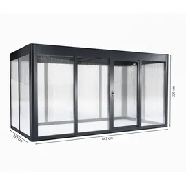 sunelements SunGarden Select Gewächshaus Aluminium Anthrazit SDP 10 mm 24,00 m2