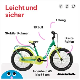 S'COOL niXe 18 Zoll RH 28 cm green/lime