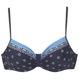 LASCANA Bügel-Bikini-Top Damen nachtblau Gr.44 Cup F