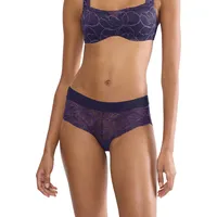 Triumph Body Make-Up Illusion Lace Shorty Dunkelviol. 42 Damen,