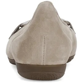 Gabor Schuhe Ballerina grau kiesel 74.166.12 für Damen, beige, Größe 37 EU 4 UK