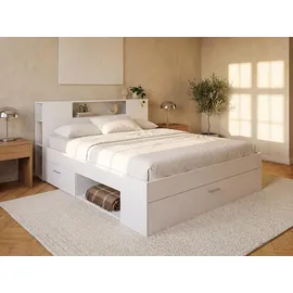 vente-unique Leandre 160 x 200 cm Weiß