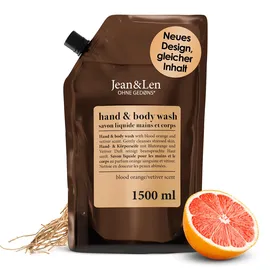 Jean&Len Hand & Body Wash Blutorange & Vetiver 1,5 l