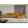 altdecor Ecksofa Cord mit Schlaffunktion 2-Sitzer Senfgelb