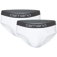 Camano 2er Pack camano Men comfort BCI cotton Slips 1000 - white XXL