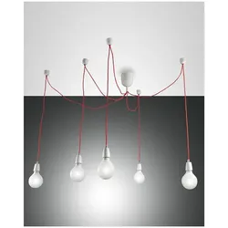 Fabas Luce Blog Pendelleuchte E27 5X60W Metall Weiss