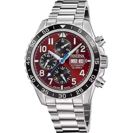 Festina Automatik F20055 Burgunder Edelstahl 45,8 mm F20055/5