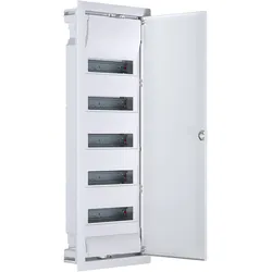 Verteilerschrank Unterputz Sicherunngskasten 5 Reihen 60 Modulen Verteilerkasten Kleinverteiler weiß Hager Volta 5x12 VU60NC