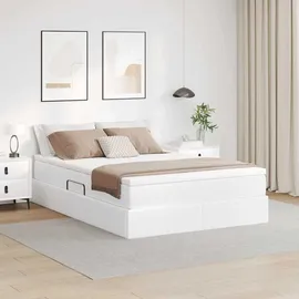 vidaXL Aufbewahrungsbett 140 x 200 cm Weiß