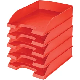 Leitz Briefablage in Premium-Qualität, Stapelbare Ablagefächer als Schreibtisch-Organizer, Kombinierbar mit 5 Stück