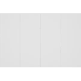 vidaXL Kopfteil mit Nachttischen Weiß Holzwerkstoff