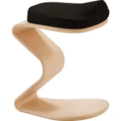 Sitzhocker MAYER SITZMÖBEL "1180", schwarz, B:30cm H:46cm T:33cm, 100% post-consumer recyceltes Polyester, Hocker, NEST NATURE Hocker small mit 3D-/Komfortsitz 1180