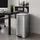 Relaxdays Mülleimer 60 l Schwarz/Silber